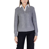 Morgan De Toi Gray Viscose Sweater -   -  Morgan De Toi.